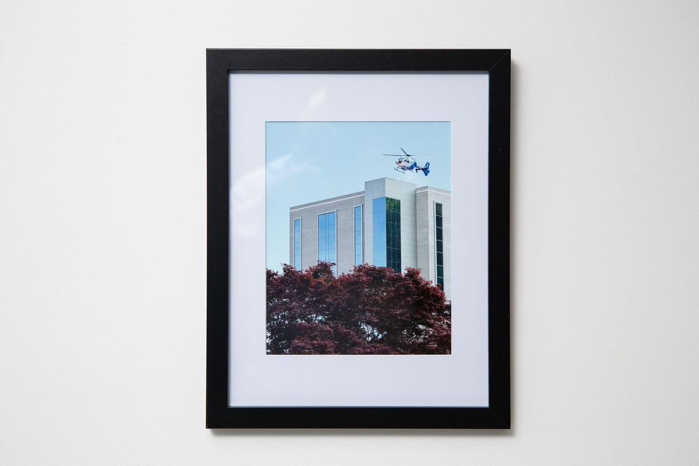 "Crystal Spring Tower Helicopter" by Michael Abbott