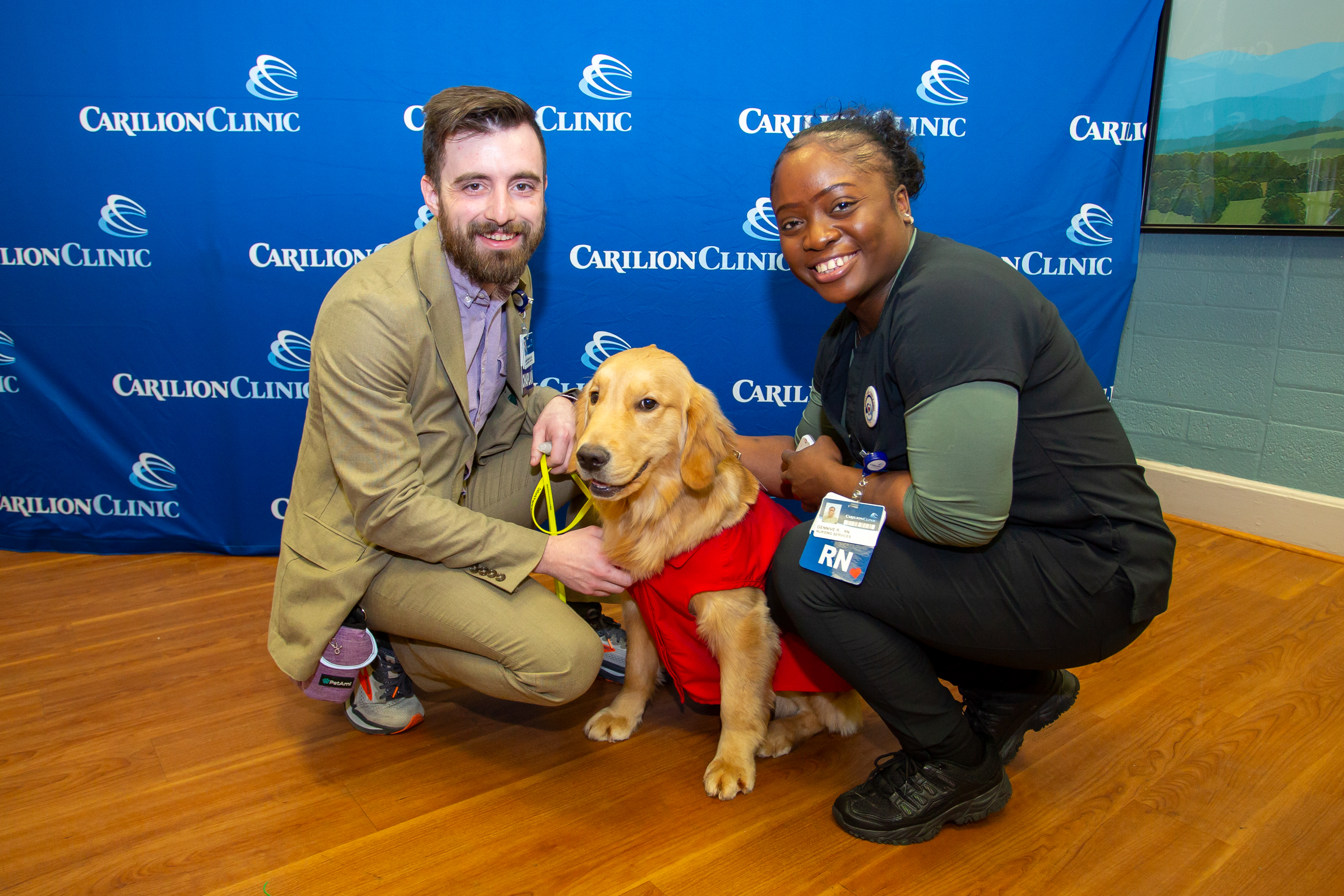Andrew and Meadow at the International RNs welcome event
