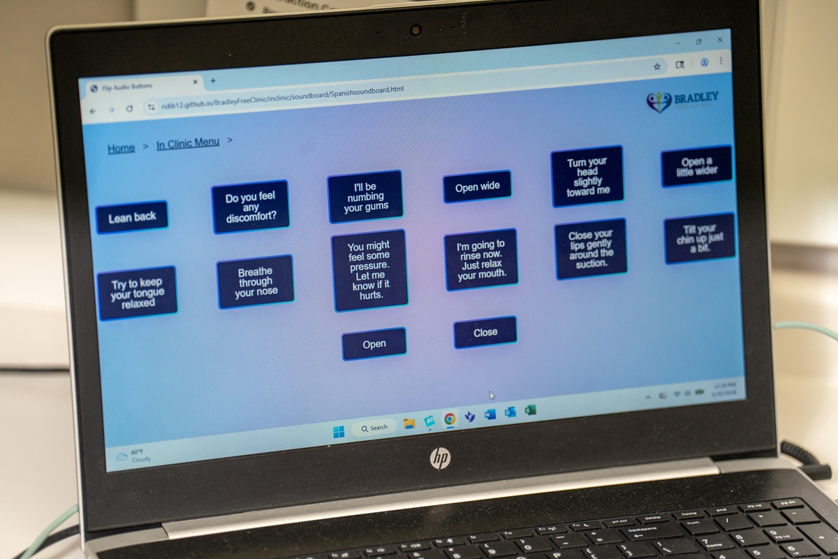 The translation tool soundboard.