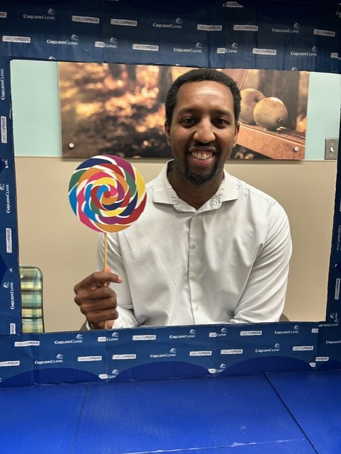 Game day at CTCH with a photo booth.
