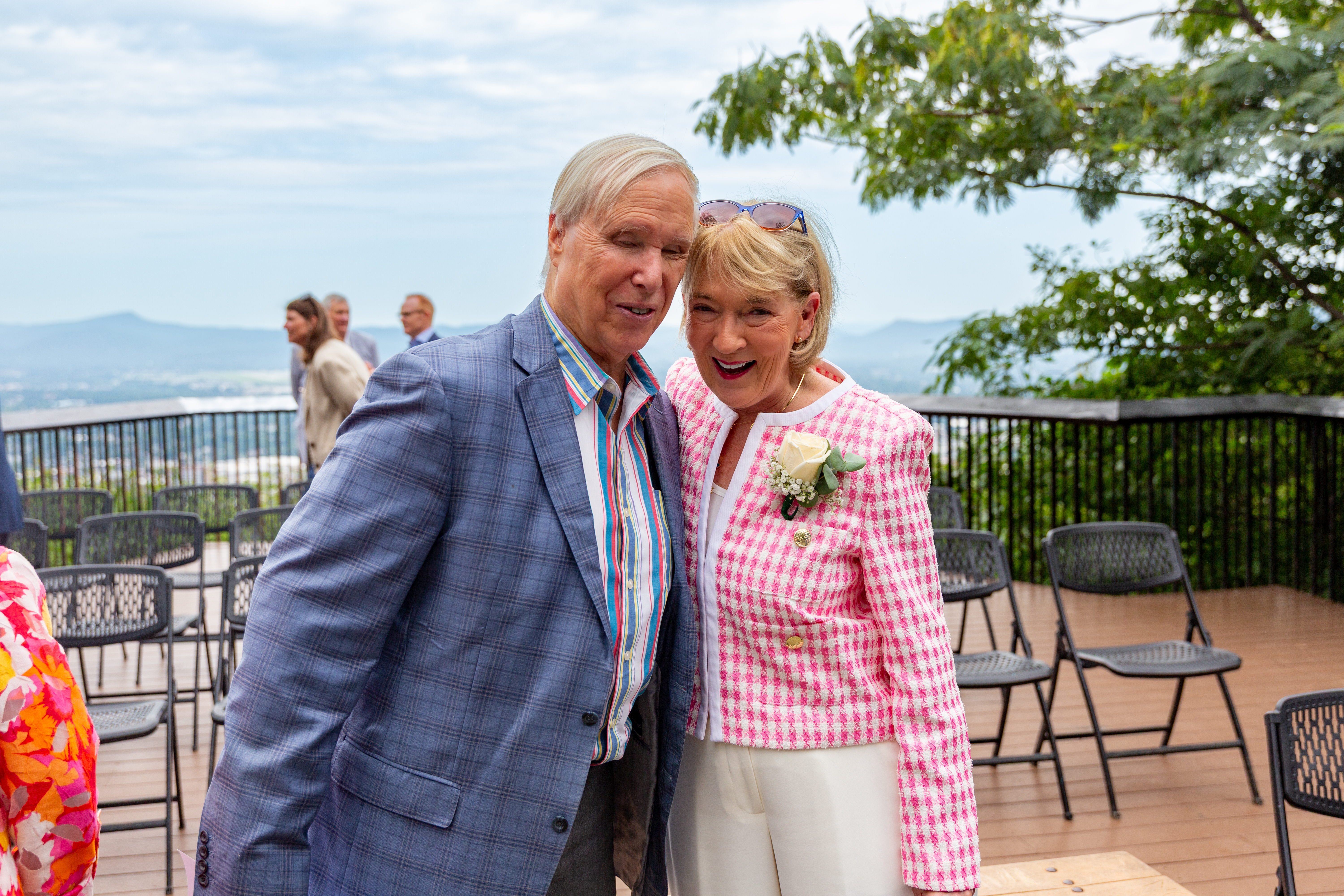 Nancy with Dr. David Hartman at the event