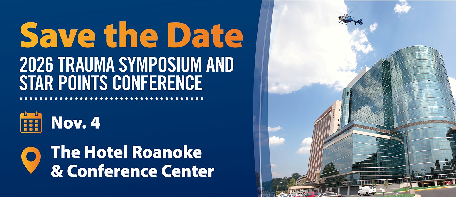 The event takes place Wednesday, Nov. 4 in Roanoke.