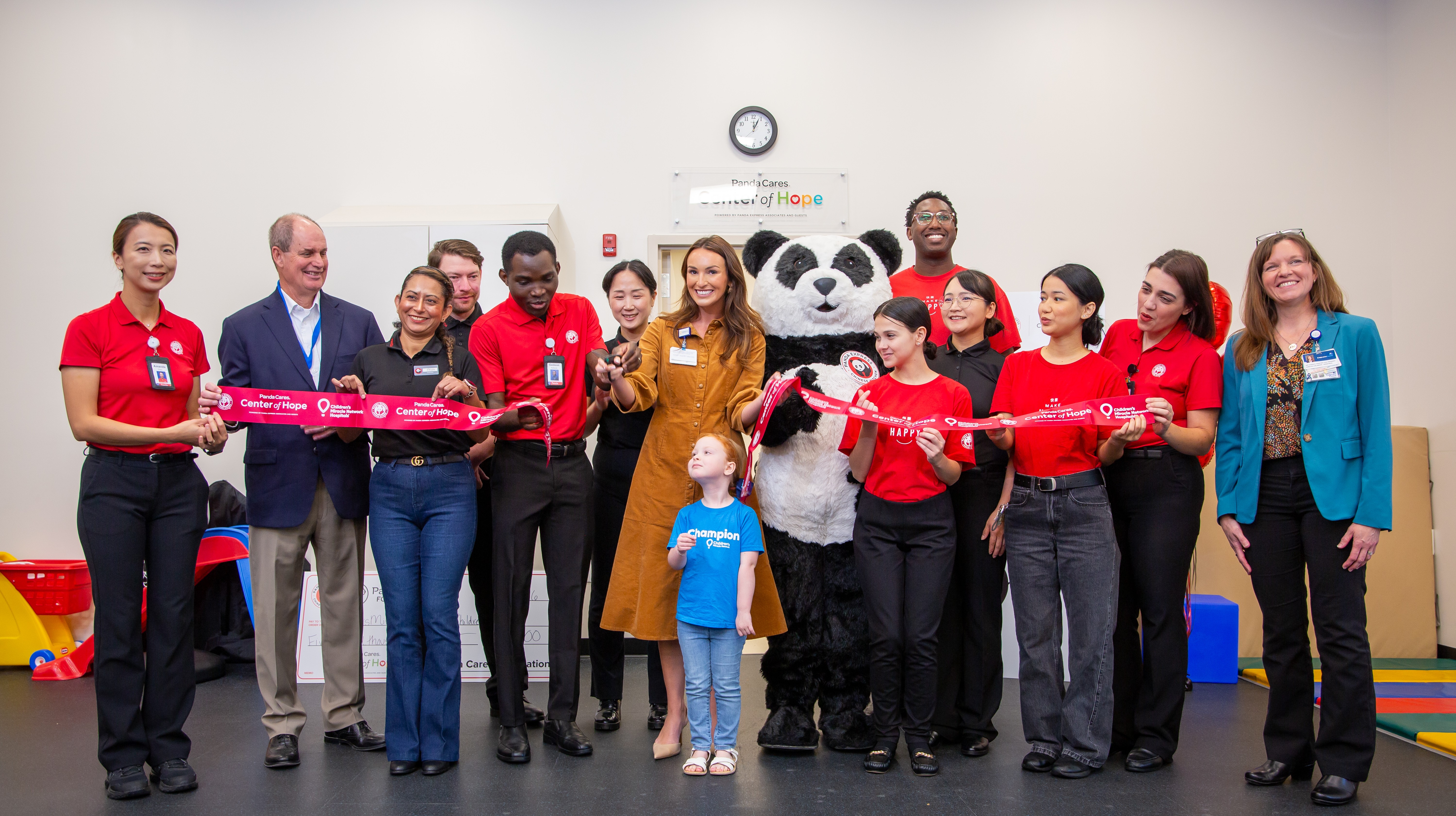 Ribbon cutting at the Panda Cares Center of Hope