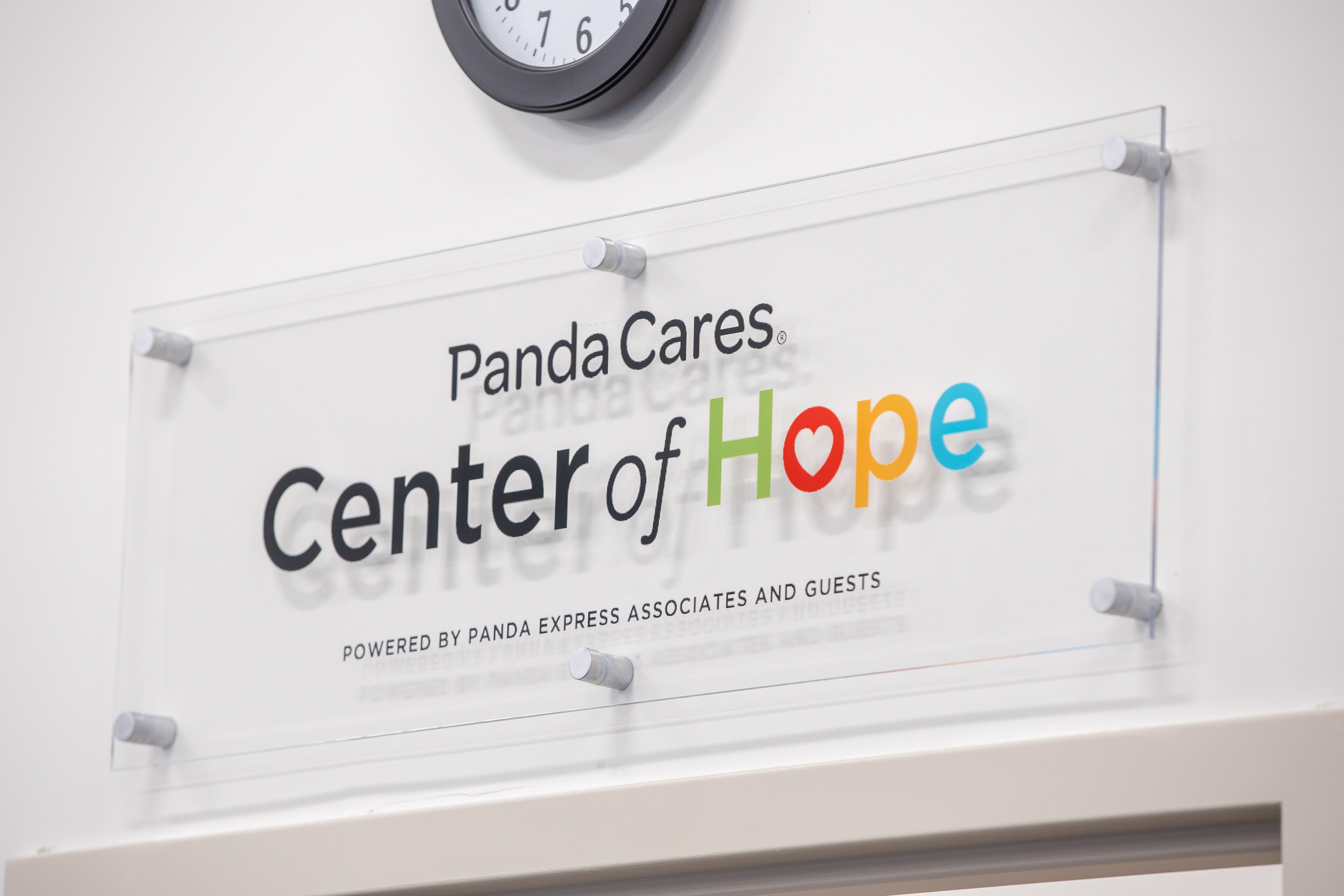 New Panda Cares Center of Hope sign