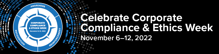 corporate compliance and ethics week is november 6-12