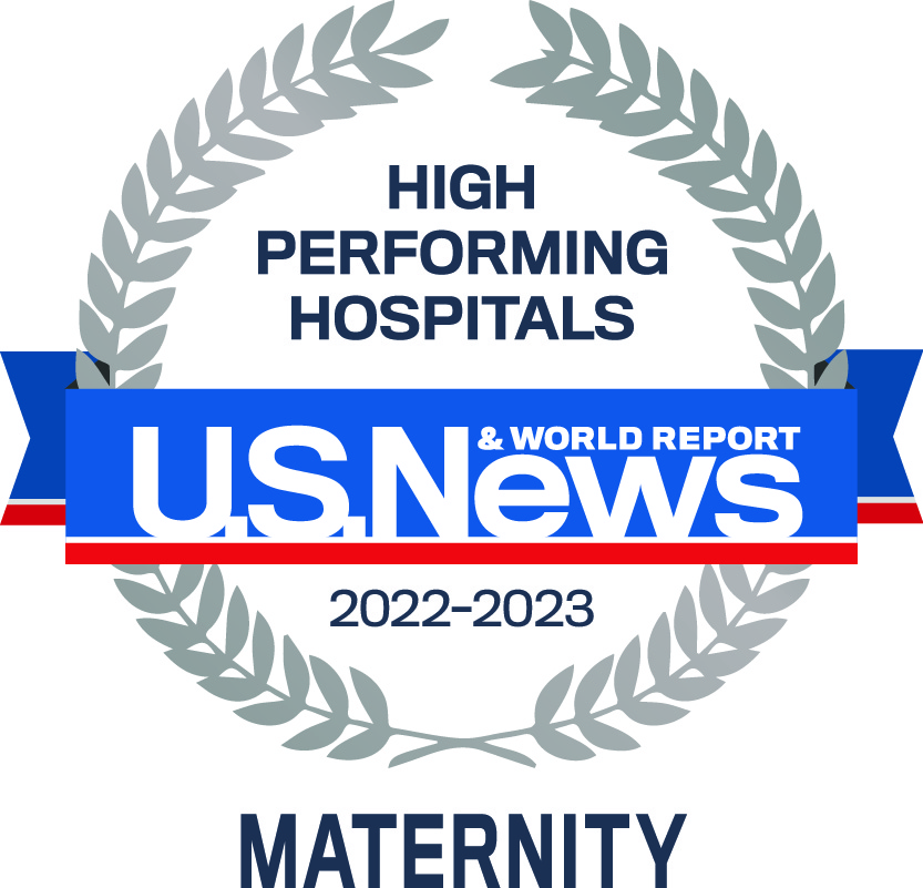 U.S. News & World Report High Performing Hospital Maternity 2022-2023 emblem