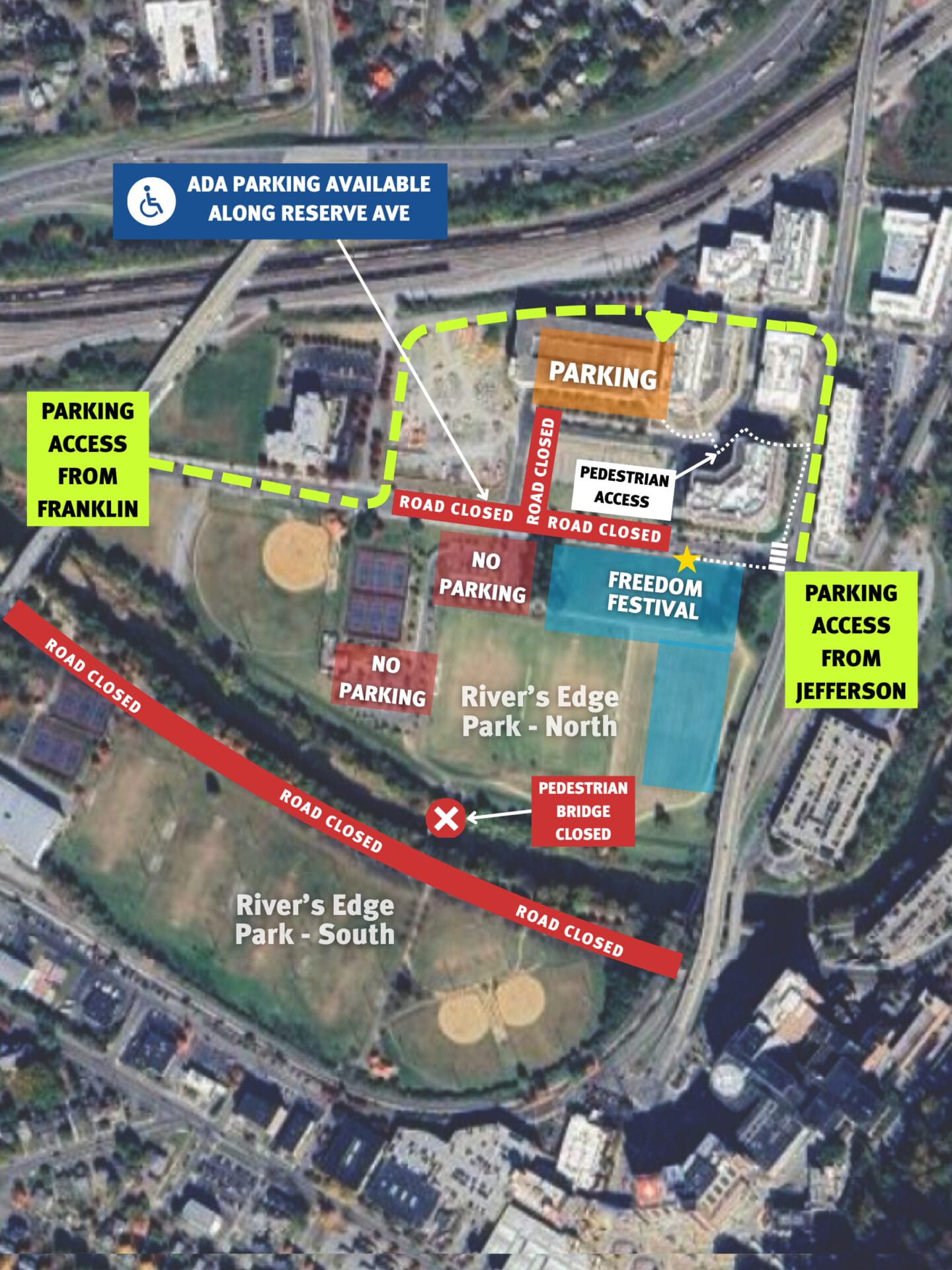 city road closure map