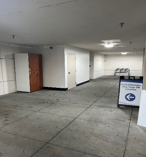 Delivery drop-off area