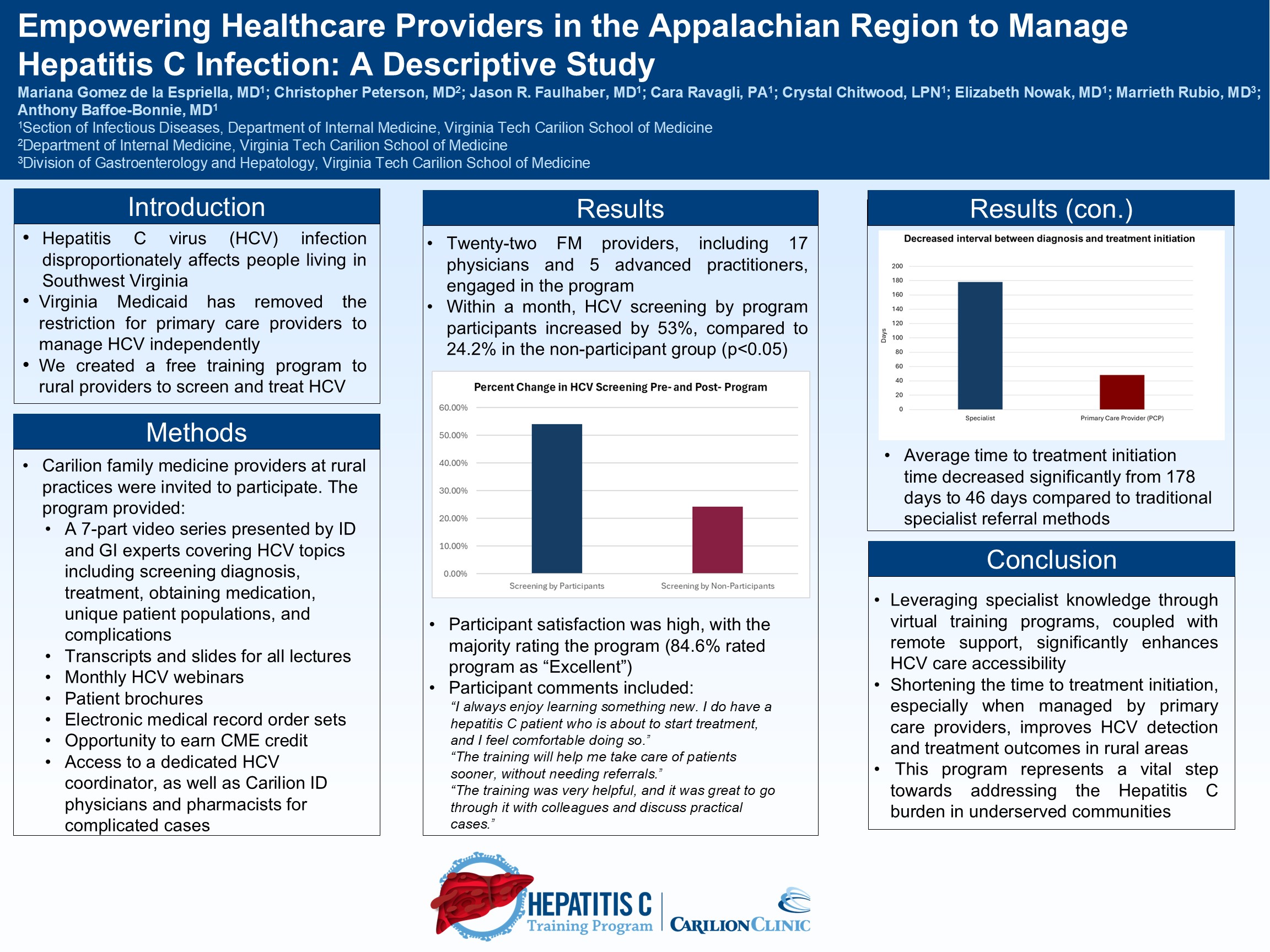 Poster #12 Hepatitis C Training Program