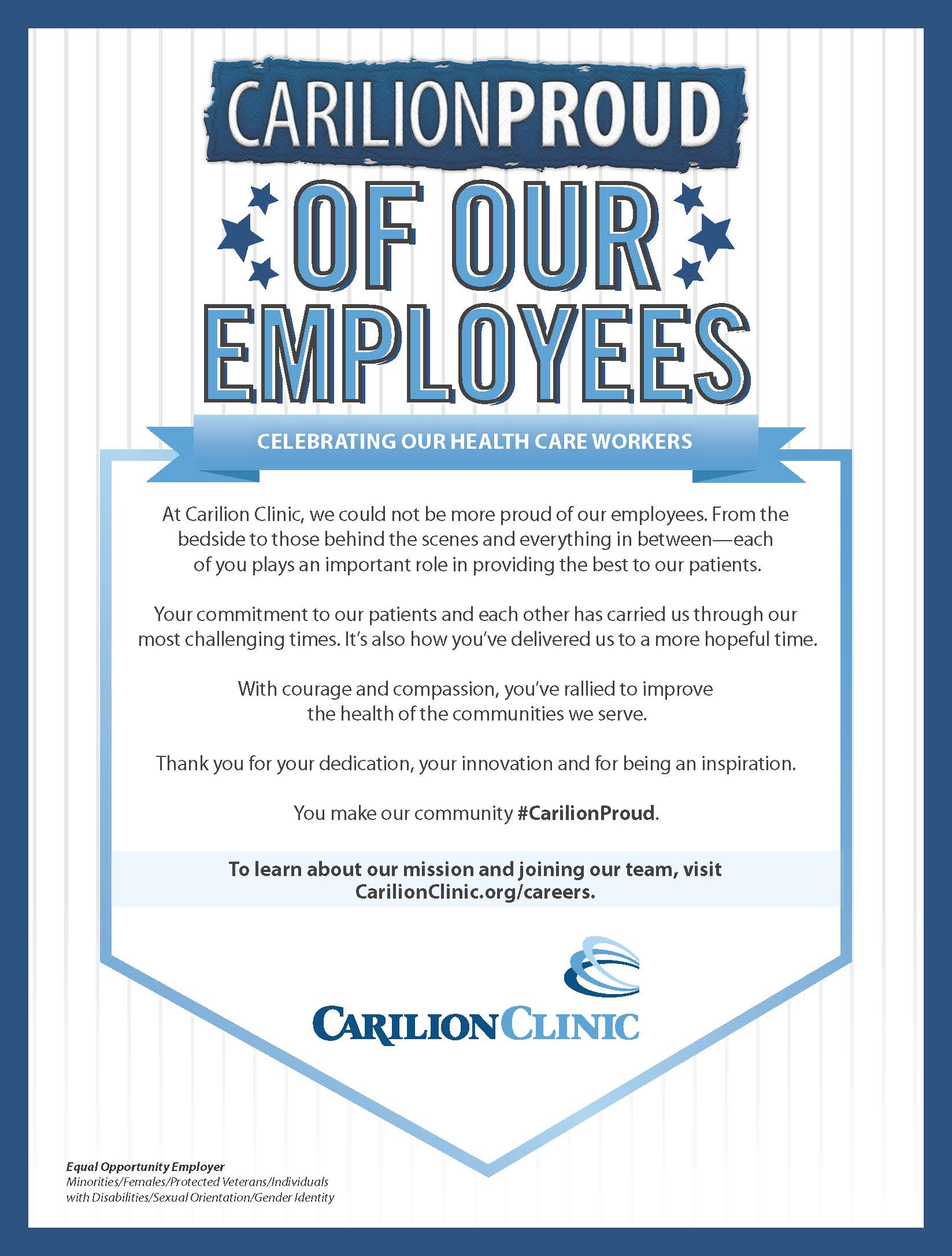 Carilion Proud Recognition Ad
