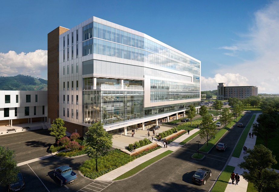 rendering of the Carilion Taubman Cancer Center