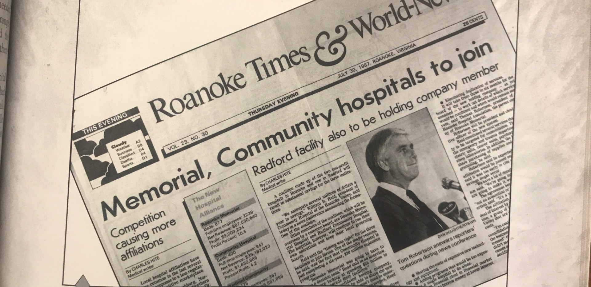 newspaper clip
