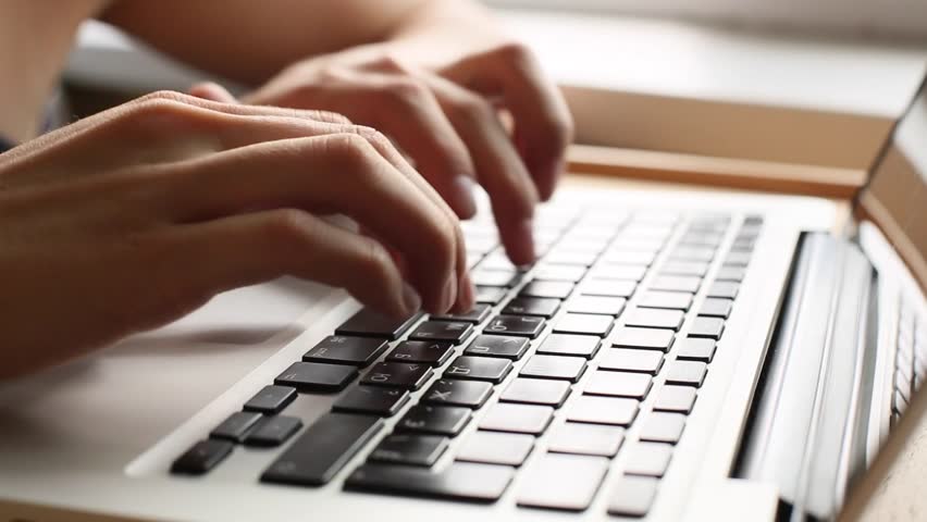 hands typing pic