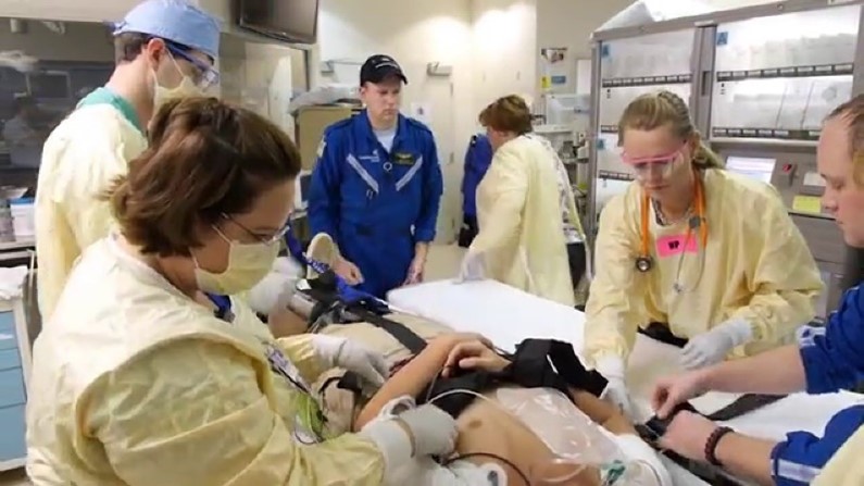 trauma team at work
