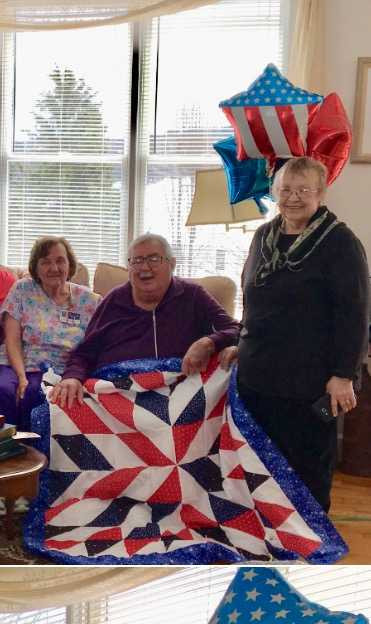 Handmade quilts for our very special veterans!