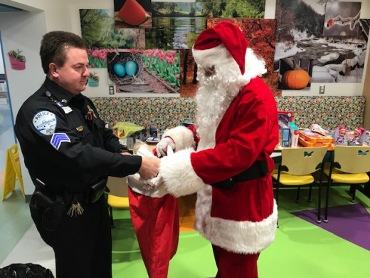 Sgt. Gilbert and Santa