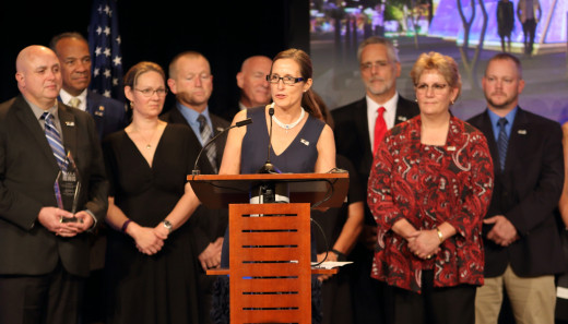 Program Director Susan Smith makes her remarks at the awards ceremony in Phoneix, AZ.