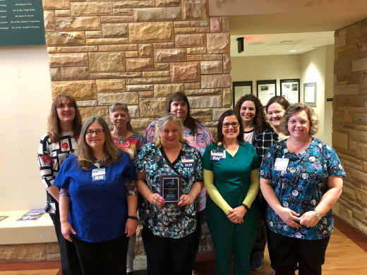 Jeneen Stangl-McFarlane, Lindy Clark, Pam Seay, Amy Bell, Mary Koonce, Alva Black, Paige Perkins, Kelly Schulke, and Deneen Davis (Unit Director). Not pictured: Brian Jenkins, Carol Mason, Claire Cornwell, Carmen Bradford, Lori Inman, Tracy Higgins, Dianna Coffee, Miranda Landrum, and Susan Snyder.