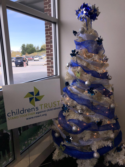 Child Abuse Prevention Month Tree by Carilion Childrens Botetourt 