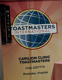 Carilion Clinic Toastmasters Club Banner
