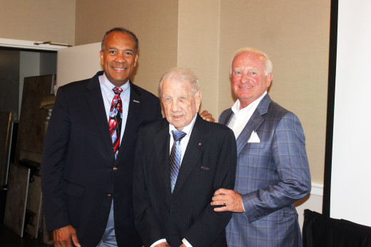 Dr. Bishop with William Reid (center) and Steve Musselwhite. Mr. Reid Founded Jefferson College of Health Sciences as the Community Hospital of Roanoke Valley College of Health Sciences formally in 1982. He now serves as a Board of Directors Member Emeritus. 