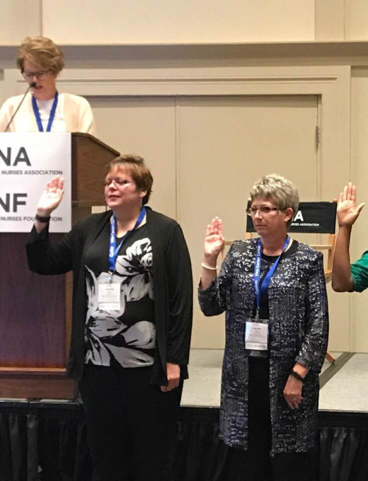 Jennifer Bath and Jennifer Martin sworn into VNA Offices
