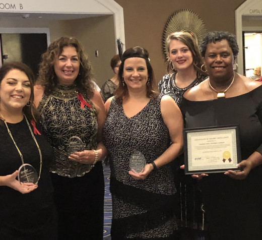 Arielle Watkins, Kim Carter, Brandie Bailey, SaVanna Eckrote, and Pam Lindsey