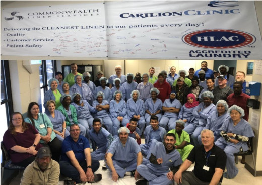Laundry Team Celebrates Accreditation