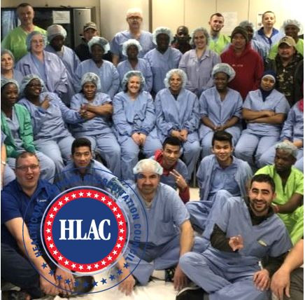 Laundry Team Celebrates Accreditation