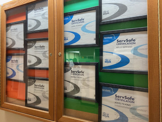 Proudly displaying our teams efforts! 