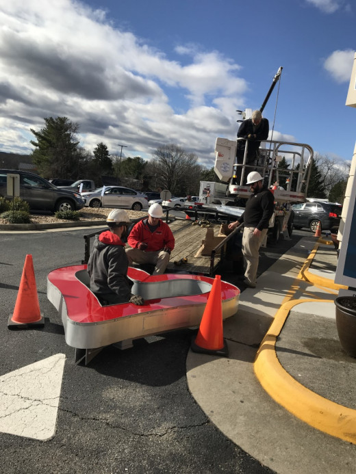 Cabot's team getting the heart attached to the lift 