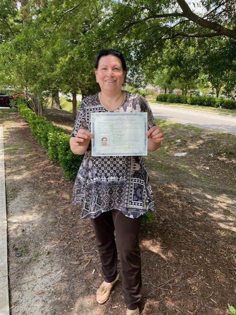 Citizenship Certificate on Display