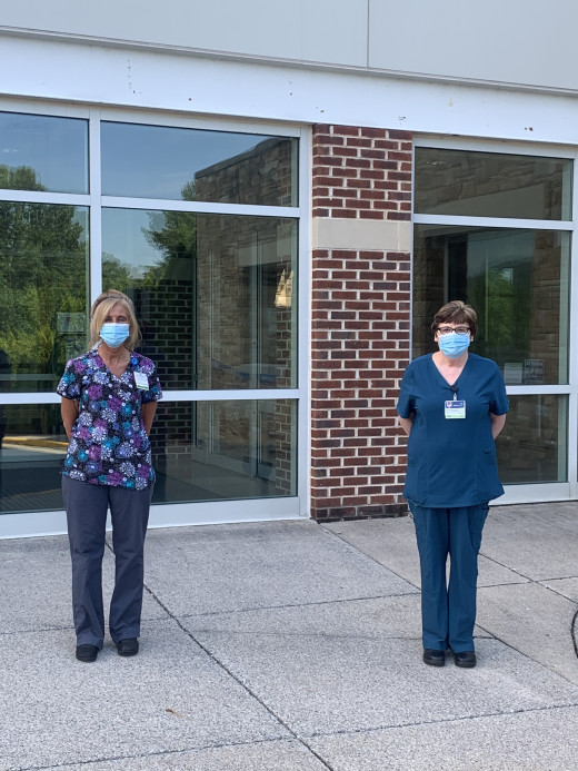 Donna Byers and Wanda Schulke