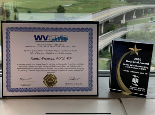 2020 WVEMS Regional EMS Award for Nurse with Outstanding Contribution to EMS