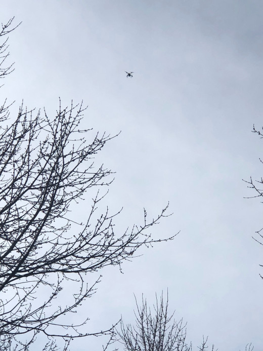 Franklin County Sheriff Drone at site