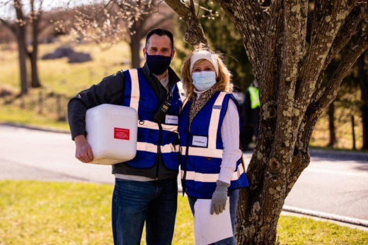 David Vance, CTCH Pharmacy Manager and Karen Mulkey, CTCH Infection Prevention, Employee Health, and Community Health and OUtreach Nurse