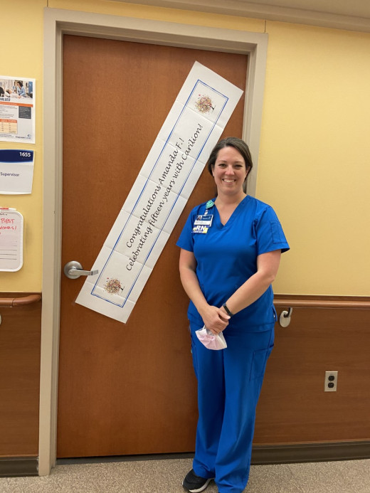 AAmanda Farmer is celebrating fifteen years with Carilion.