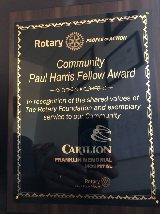 Paul Harris Fellow Plaque 