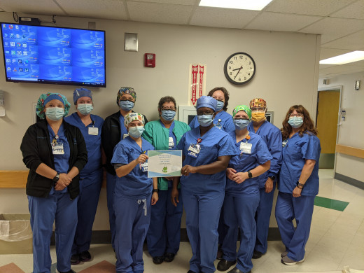 CFMH OR Practices Great Hand Hygiene!