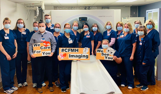 Thank you to our folks at CFMH imaging for taking such good care of each other and our community. We are all so proud of you. 