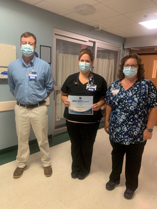 LTR: Finley Waddell, RN -  CRBH Patient Safety Officer,  Mary Koonce, RN,CTL - CRBH ICU,  Deneen Davis, RN - Director CRBH MS/ICU