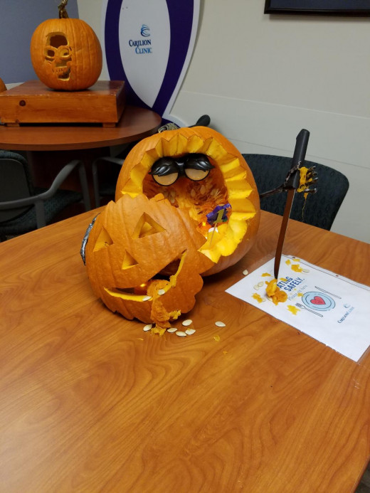 Carving contest Winner by Gina Collins, Referral Team Supervisor