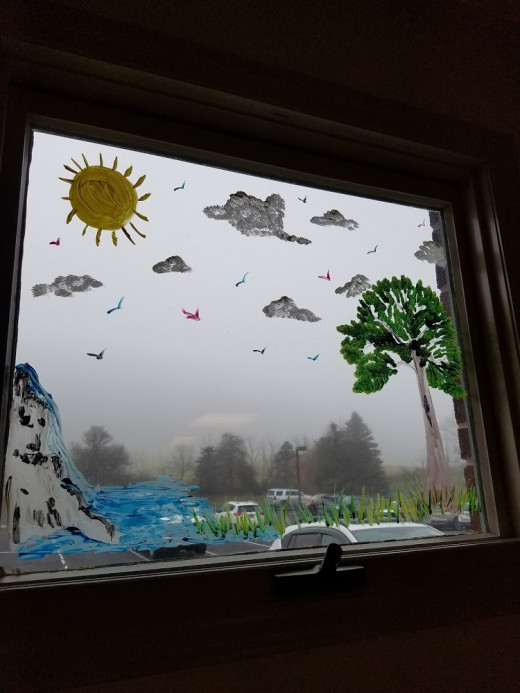 Window art by Casandra Smith, HAA