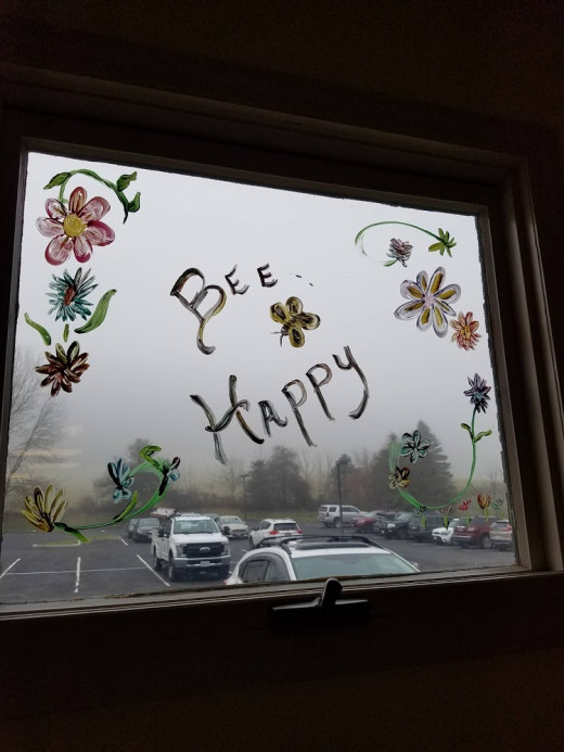Window art by Casandra Smith, HAA