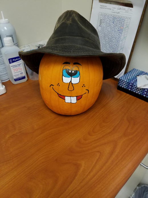 pumpkin art by Miranda Jones, Phlebotomist 