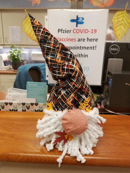 Pumpkin art by Dorothy Farris, LPN