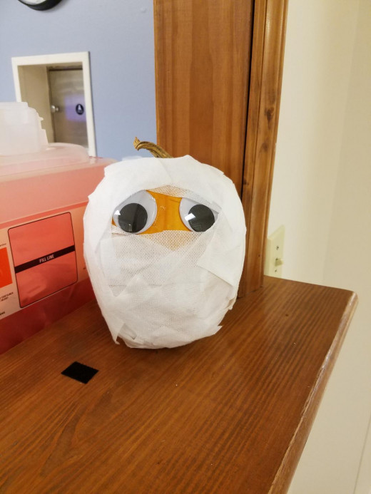 Pumpkin art by Sharon Effler, Lab Tech