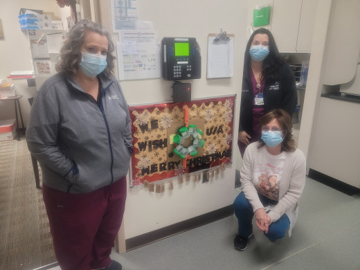 CGCH Lab. Left to Right: Chris Davis, Sonya Gusler, Crystal Cook