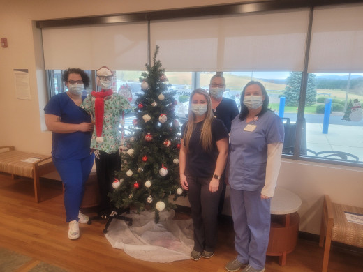CGCH Medical Office Building. Left to Right: Jamie Agee, Taylor Butler, Rhonda Bryant, Jennifer Eads 