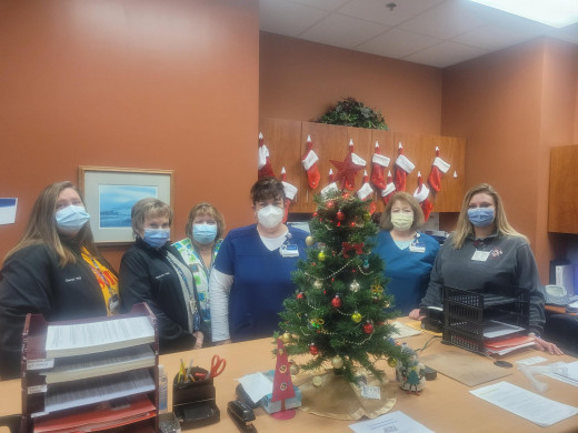 CGCH Patient Access. Left to Right: Cheryl Ratcliff, Sharon Buzzo, Anna Midkiff, Wendi Griggs, Janice Jones, Hope Gillespie 